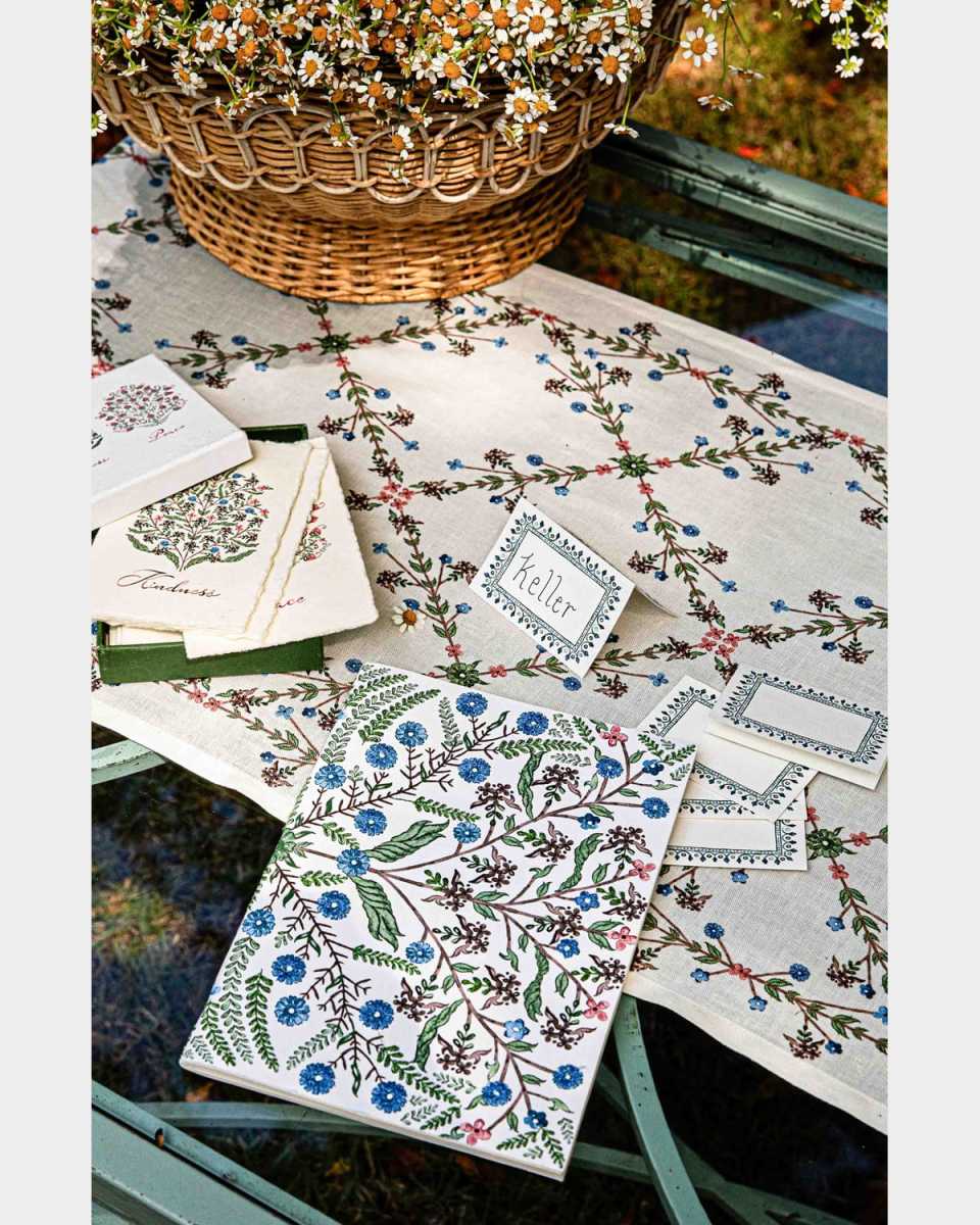 Villa Seville Embroidered Paper Journal, 7" x 10"